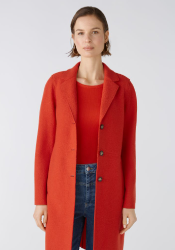 Oui Casaco Lã com Bolsos