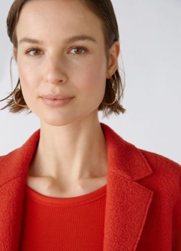 Oui Casaco Lã com Bolsos - detalhe