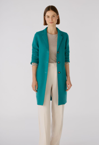 Oui Casaco Lã com Bolsos