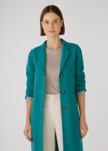 Oui Casaco Lã com Bolsos - vista alternativa