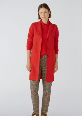 Oui Casaco Lã com Bolsos - vista frontal