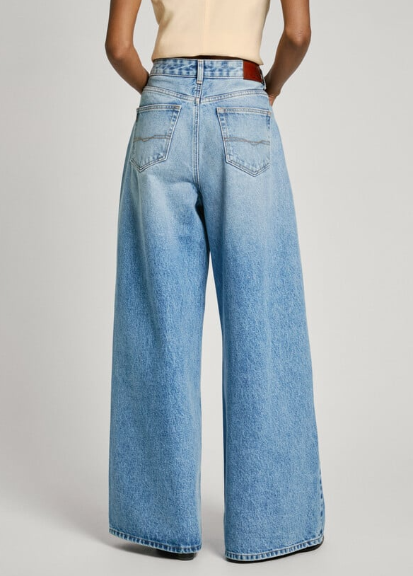 Pepe Jeans Calça Ganga Wide Leg UHW - vista alternativa