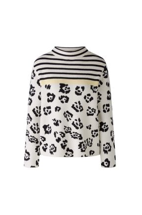 Oui Camisola Lã às Riscas