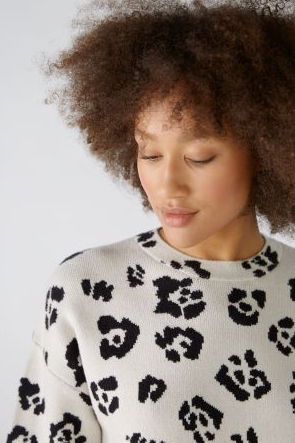 Oui Camisola Lã Estampado - vista alternativa