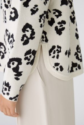 Oui Camisola Lã Estampado