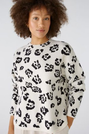 Oui Camisola Lã Estampado
