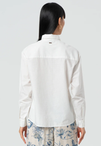 Fracomina Blusa Lã Algodão Bordado