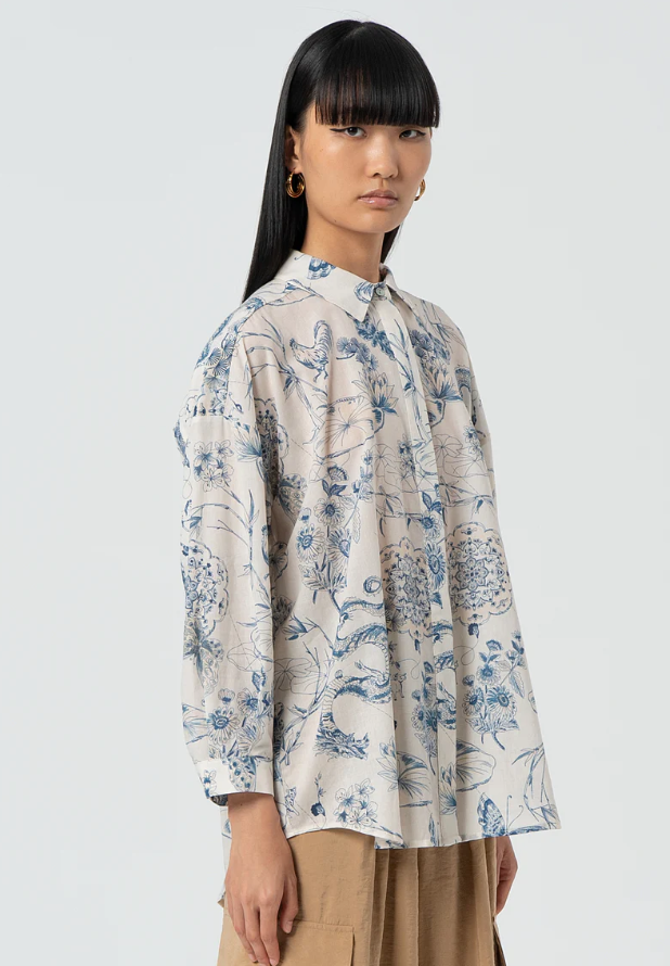 Fracomina Blusa Lã Algodão Estampado - vista alternativa