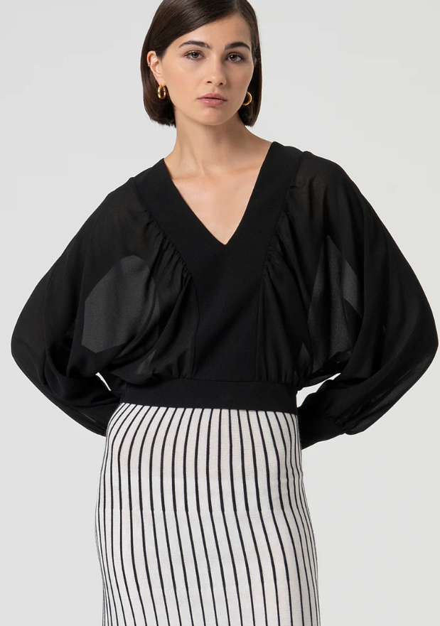 Fracomina Blusa Manga Morcego - vista frontal