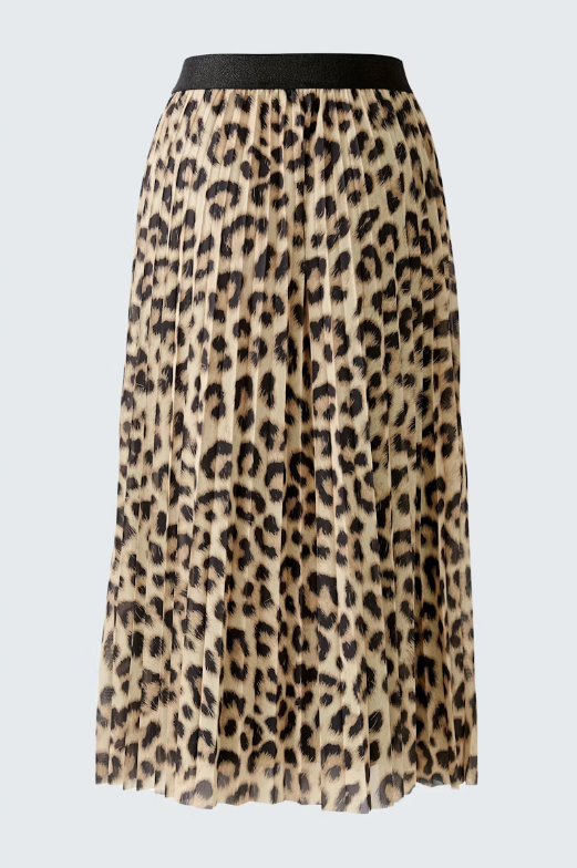 Oui Saia Lã Estampado Animal Print