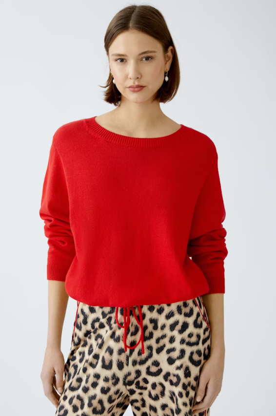 Oui Camisola Algodão Lã Gola Redonda - vista alternativa