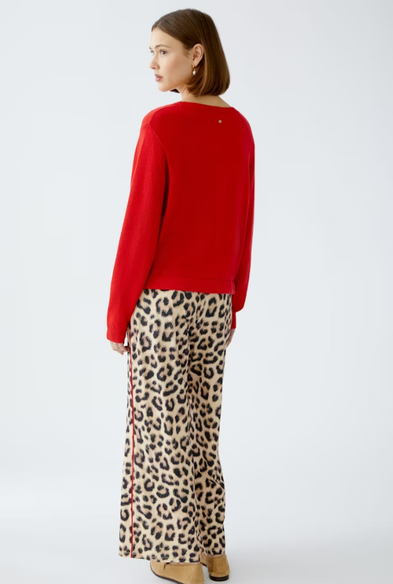 Oui Camisola Algodão Lã Gola Redonda