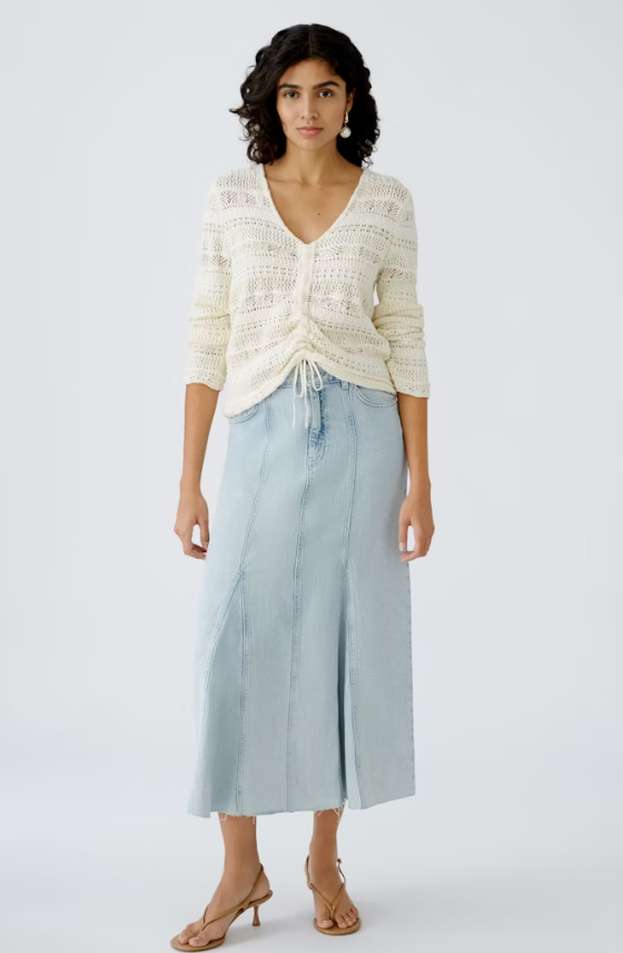 Oui Camisola Algodão Lã Comprido - detalhe