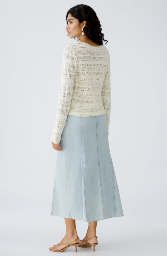 Oui Camisola Algodão Lã Comprido