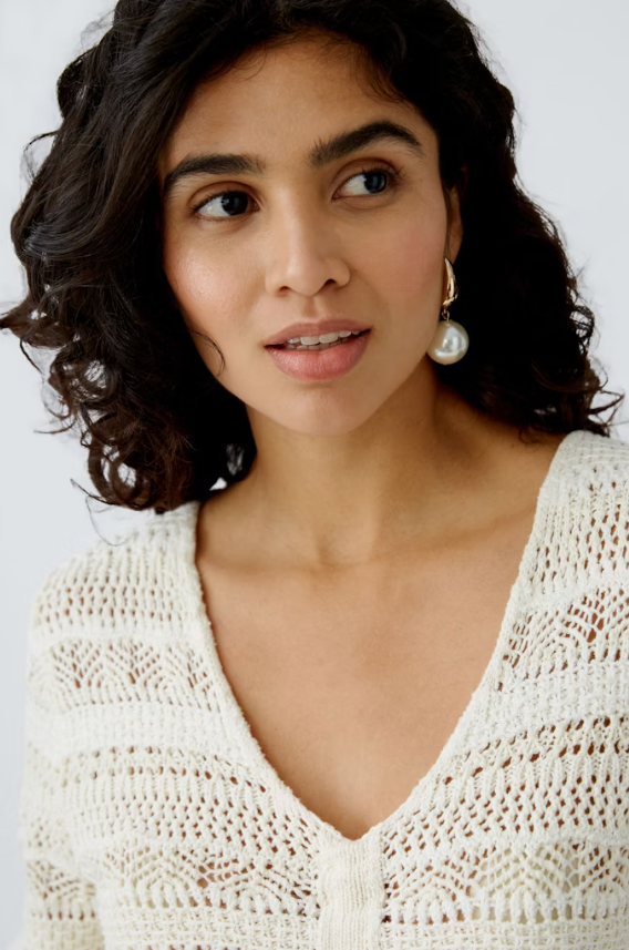 Oui Camisola Algodão Lã Comprido