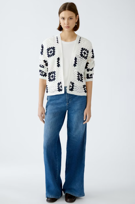 Oui Casaco Algodão Lã Comprido - vista alternativa