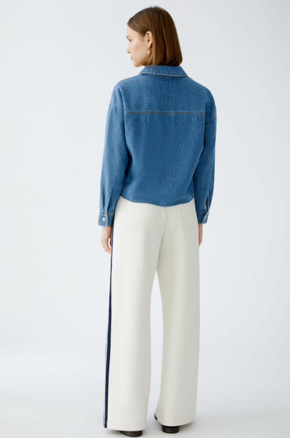 Oui Camisa Algodão Lã com Fecho