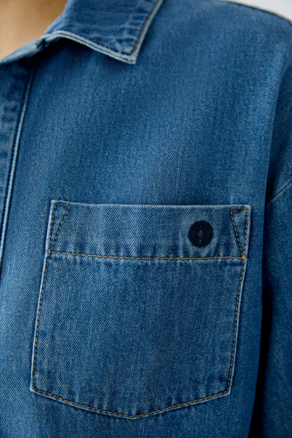 Oui Camisa Algodão Lã com Fecho