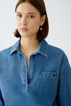 Oui Camisa Algodão Lã com Fecho