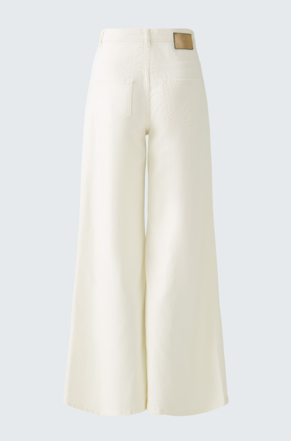 Oui Calças Algodão Lã com Fecho