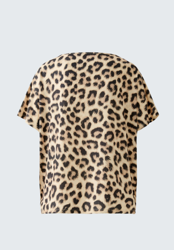 Oui T-shirt Lã Seda Estampado