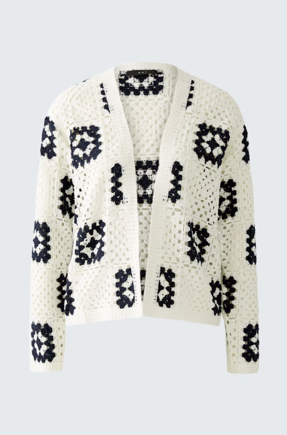 Oui Casaco Algodão Lã Comprido