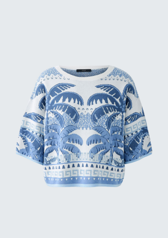 Ouí Malha estampada