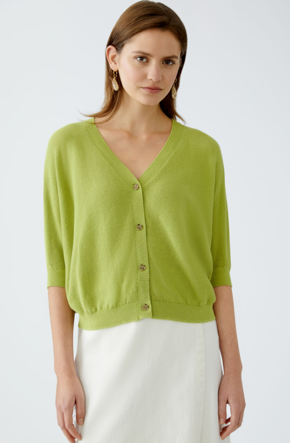 Oui Casaco Algodão Lã com Botões - vista alternativa