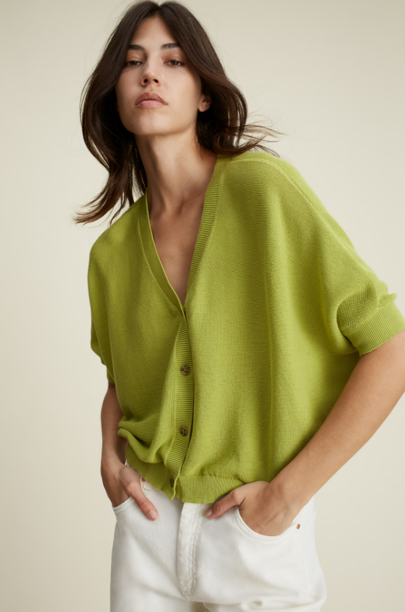 Oui Casaco Algodão Lã com Botões - vista frontal