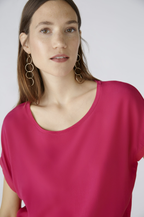 Oui T-shirt Lã Gola Redonda Curto