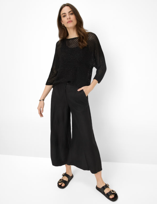 Brax Calças largas linho