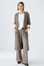 Oui Casaco Lã com Bolsos Comprido - detalhe