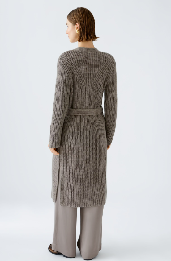 Oui Casaco Lã com Bolsos Comprido - vista alternativa