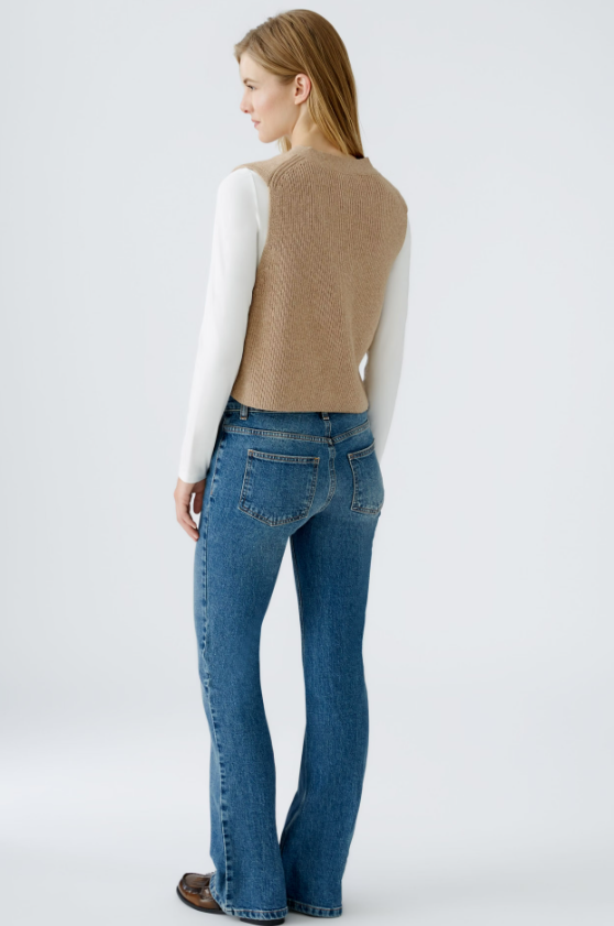 Oui Camisola Lã com Botões com Bolsos - vista alternativa