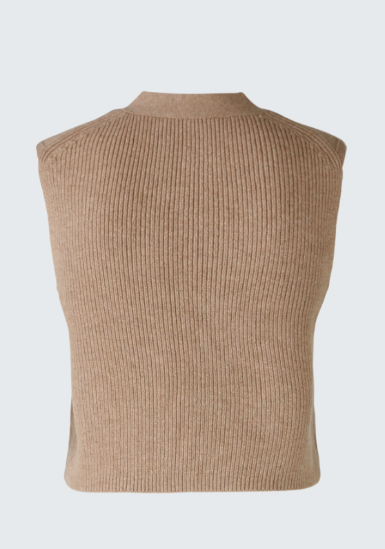 Oui Camisola Lã com Botões com Bolsos