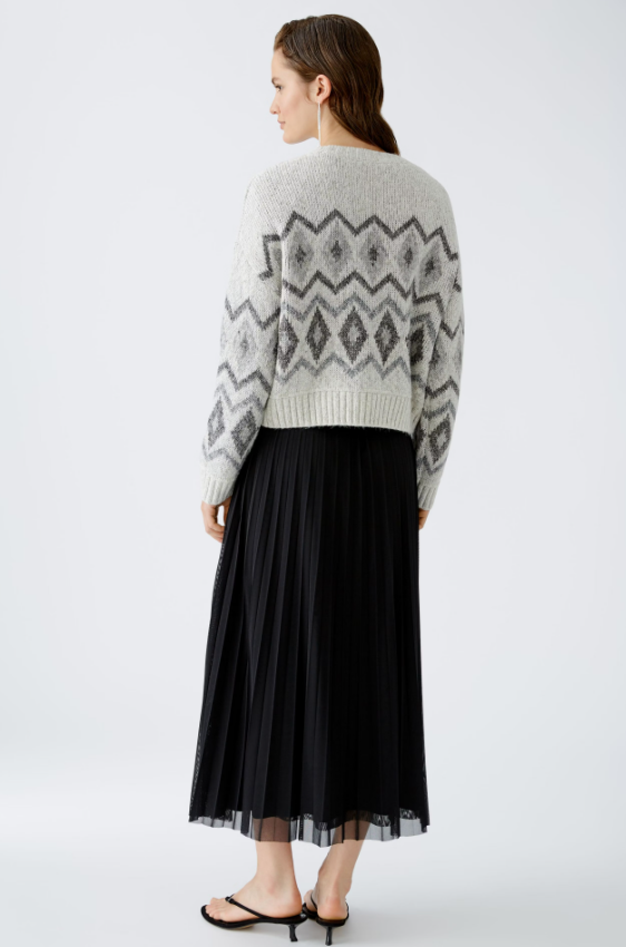 Oui Camisola Algodão Lã Jacquard Modelo 3