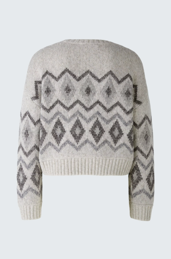 Oui Camisola Algodão Lã Jacquard Modelo 3