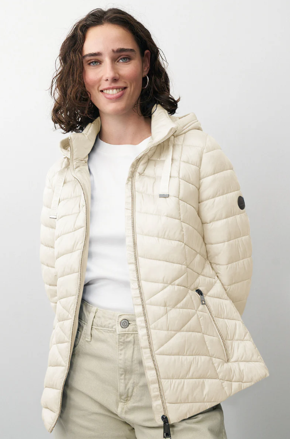 Barbara Lebek Parka com capuz removível e bolsos