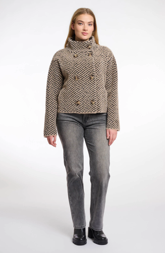 Rino & Pelle Casaco Curto de Trespasse Duplo