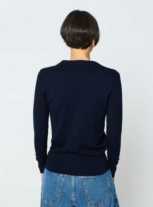 Escorpion Camisola de Malha com Gola Polo em V - vista alternativa