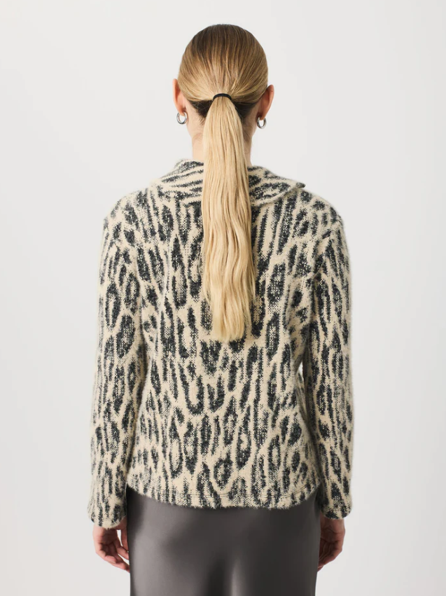 Escorpion Camisola de Malha Animal Print - detalhe