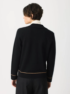 Escorpion Casaco de Malha com Gola - detalhe