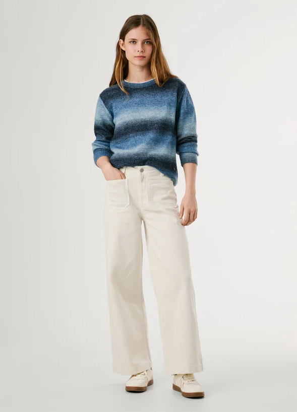 Pepe Jeans Camisola de Malha às Riscas Degradé