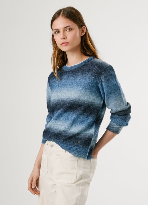 Pepe Jeans Camisola de Malha às Riscas Degradé - vista alternativa