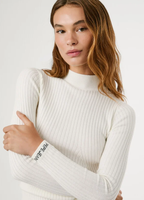 Pepe Jeans Camisola Canelada Gola Mandarim - vista frontal