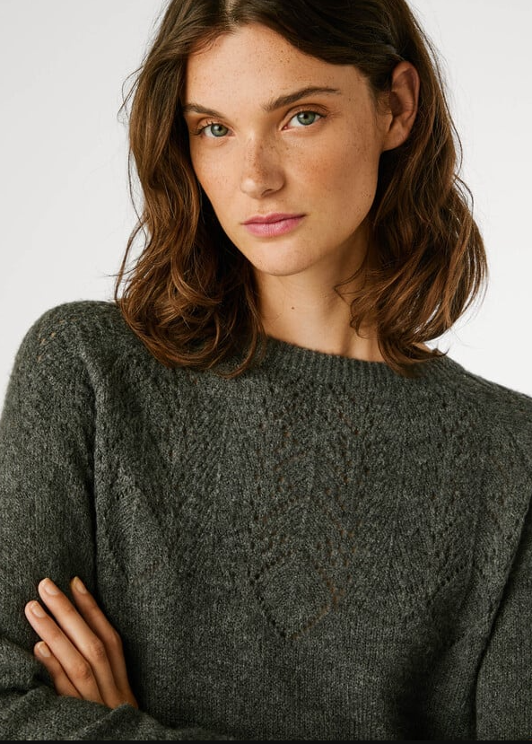 Pepe Jeans Camisola de Malha Pointelle - detalhe