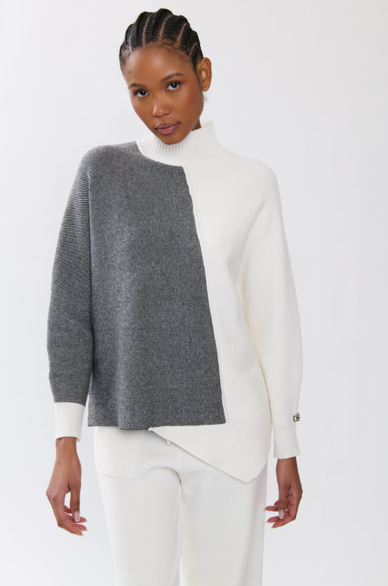 Bejade Camisola Meia Gola Lã