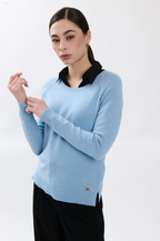 Bejade Camisola Gola Redonda Lã - detalhe