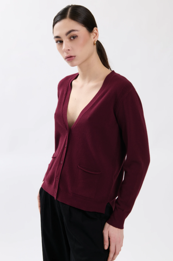 Bejade Casaco Decote V com Bolsos - detalhe