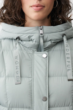 Barbara Lebek Parka comprida de penas